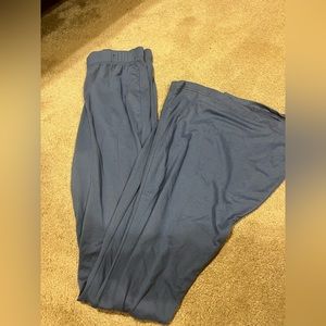 Blue flare leggings